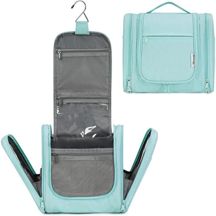 Sac de Toilette Suspendu avec Crochet * Multifonction pour Voyage – Organisateur Cosmétique et Maquillage à Poignée - Sac Salle de Bain Uni-Sexe Sac de Toilette Suspendu avec Crochet * Multifonction pour Voyage – Organisateur Cosmétique et Maquillage à Poignée - Sac Salle de Bain Uni-Sexe