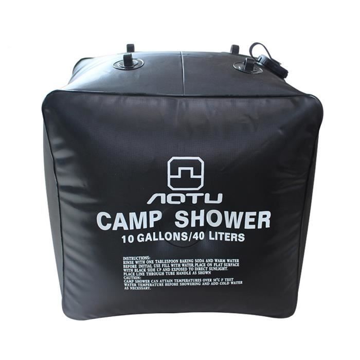 Sac de Douche Solaire portable compacte 40l Camping Randonnée Escalade Voyage 