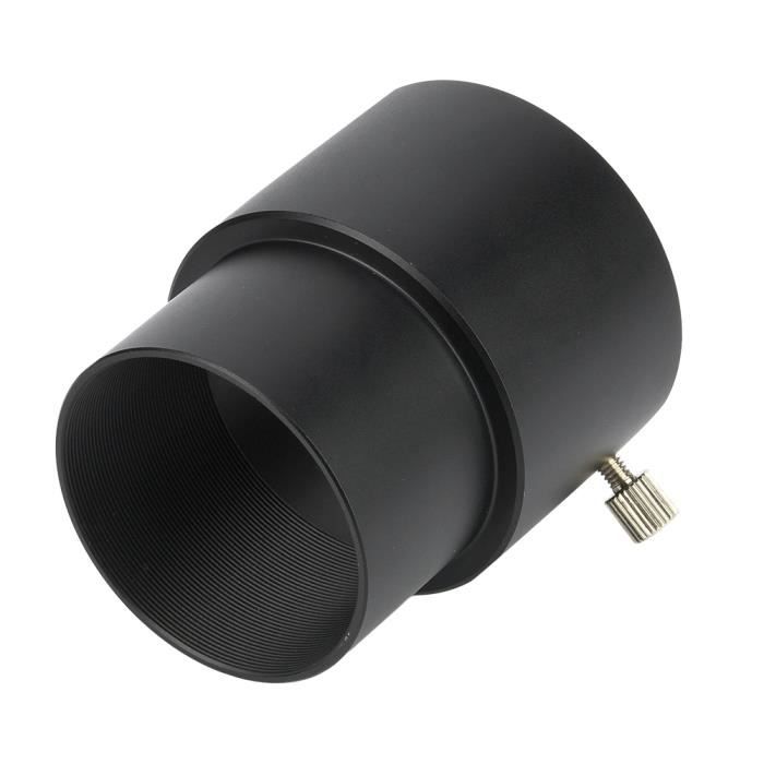 Adaptateur De Tube D'extension Oculaire 60mm En Métal - Pour Télescopes 2 Pouces, Vis De Serrage En Laiton, Anodisé Noir - 12