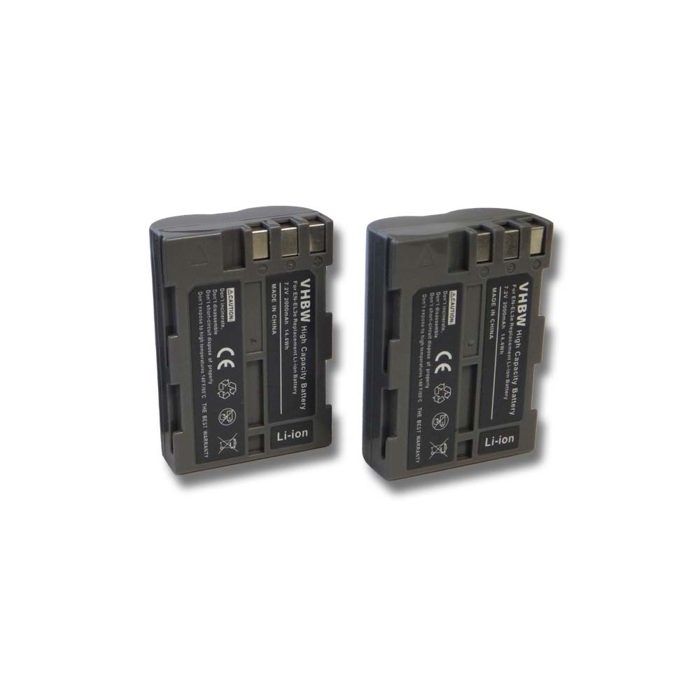2 batteries de remplacement pour Nikon D80, D90, D900, DSLR D700 - Remplace: Nikon EN-EL3, EN-EL3A, EN-EL3E - Technologie: Li-Ion…