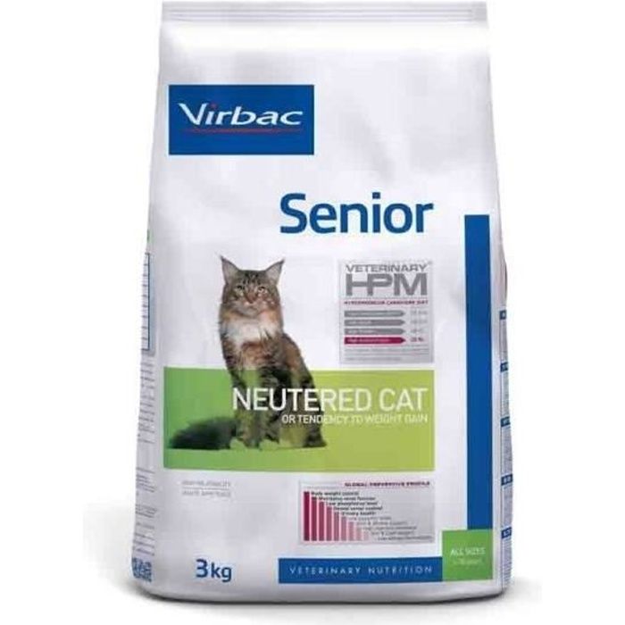 Croquettes - Virbac - Veterinary HPM - Neutered Chat Senior