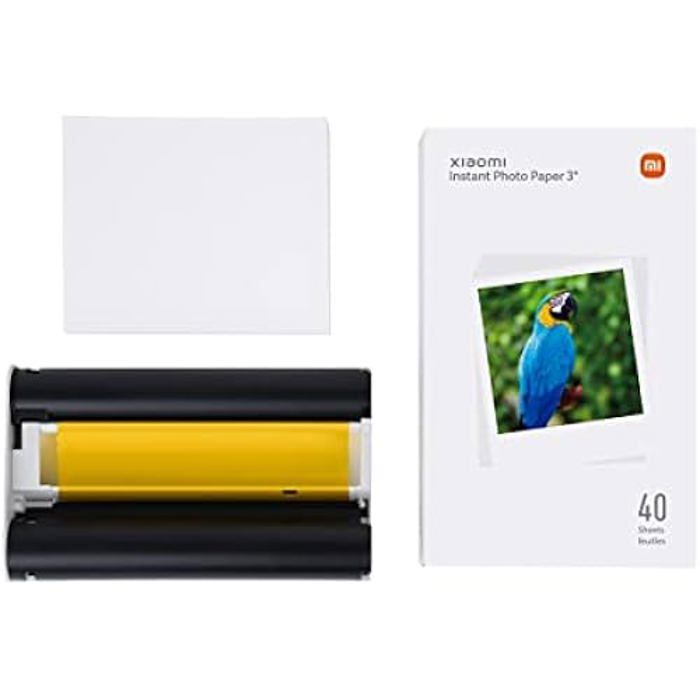 Imprimante Photo Portable Xiaomi Mi Instant 1S – Papier (3 pouces 40 feuilles)