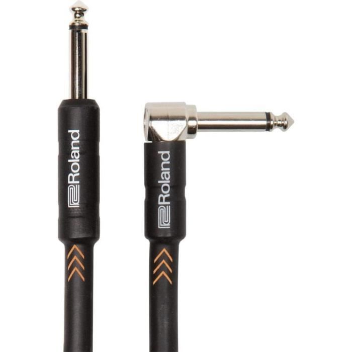 Câble D'instrument BOSS BIC-P10 3 M - Connecteurs Jack 1/4" Droits Plaqués Or 24 Carats - Pour Guitare Et Basse - Son Haute Fidélité