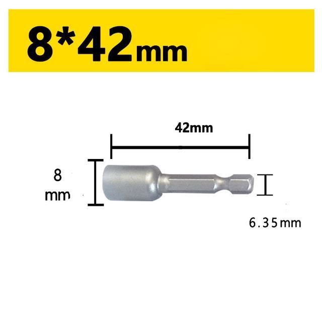 Jeu De Tournevis à Douille Hexagonale 8 Mm Magnétique – Neuf – Pour Diverses Applications