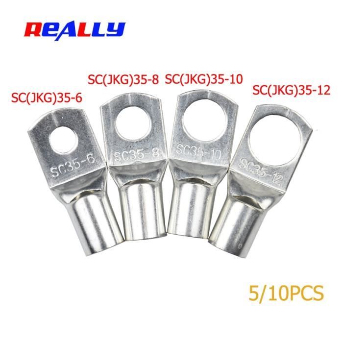COSSE ELECTRIQUE,SC35-6-5PCS--Kit de cosses de câble en cuivre 35 8 35 ...