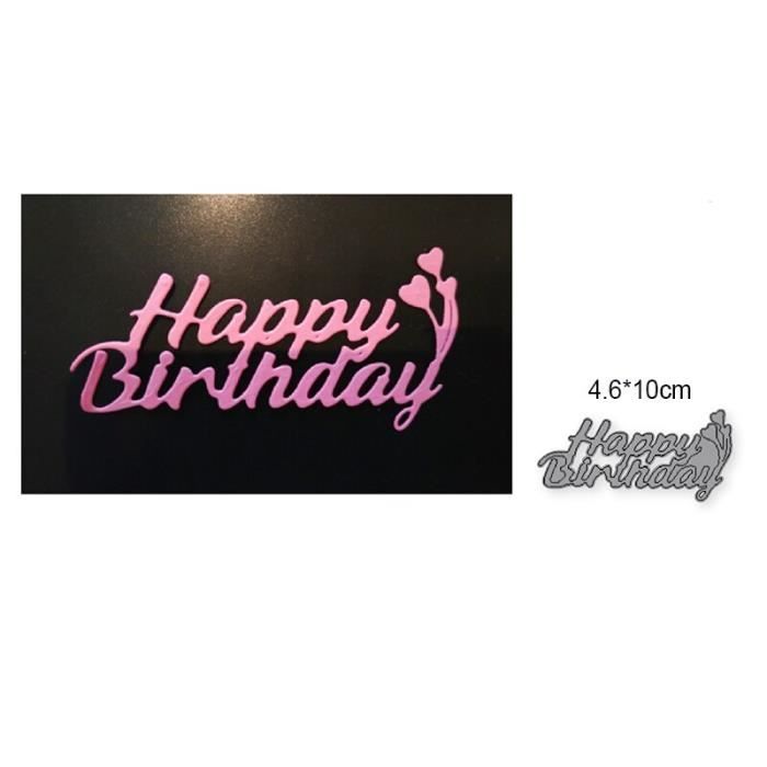 Tampons Et Dies Chat Anniversaire – Set Créatif Pour Cartes, Scrapbooking, Invitations Mignonnes