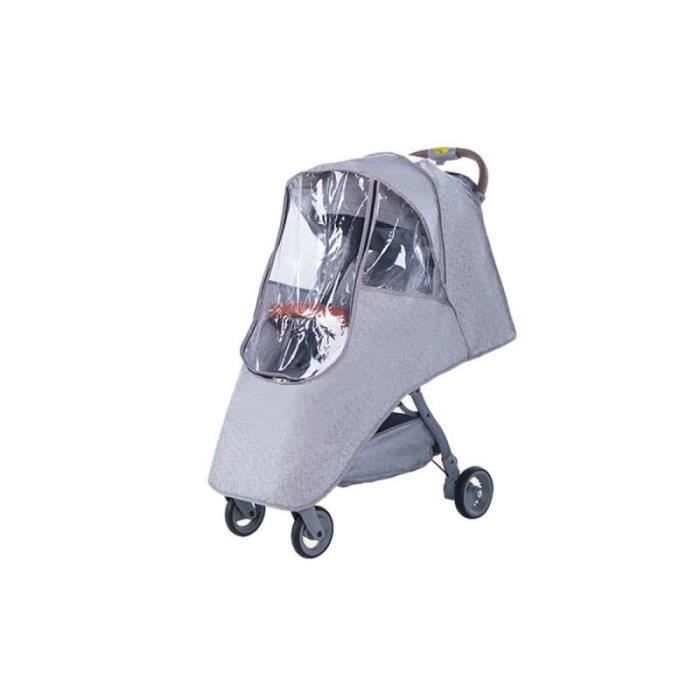 Housse De Pluie Transparente Universelle Pour Poussette – PVC, 55x75x40 Cm, Protection Pluie/vent/poussière - 4