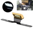 Éclairage de plaque d'immatriculation de moto Éclairage arrière à 6 DEL (or) Feu arrière de frein Lumière LED blanche HB014-1