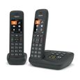 Téléphone sans fil système de répondeur - GIGASET - C575A Duo - Mains libres - Ecran LCD - Noir-1