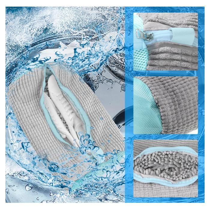 Lot De 2 Sacs De Lavage Chaussures Machine à Laver - Protection Idéale Pour Baskets Et Chaussures De Sport