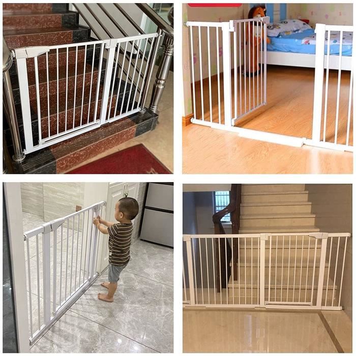 Barrières D'escaliers Et De Portes - Barrière Sécurité Enfant Extensible  Sans Perçage Porte Escalier Largeur Réglable 62 106 - Cdiscount