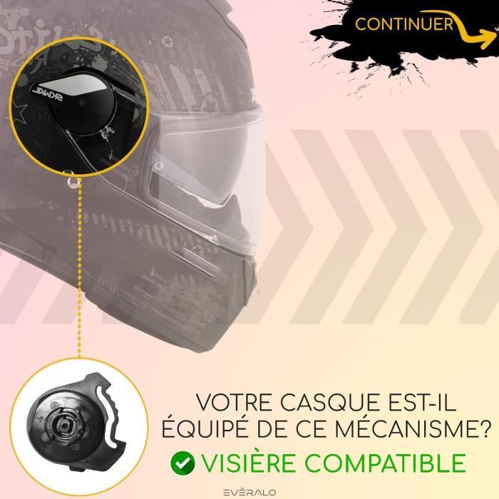 Film Antibuée Pour Visière Casque Shark D-Skwal/Spartan/Skwal 2 - Insert Transparent, Facile à Poser, Protection UV/anti-rayures