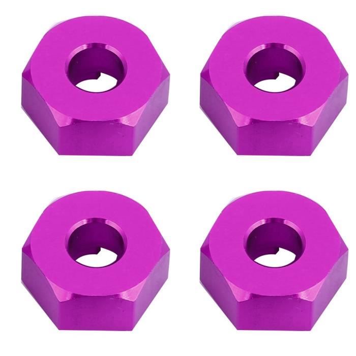 Funien Adaptateur D'entraînement Hexagonal de Roue en Métal avec Conception de Précision pour Pièce Mise à Niveau Roue Voiture RC (Rouge Funien Adaptateur D'entraînement Hexagonal de Roue en Métal avec Conception de Précision pour Pièce Mise à Niveau Roue Voiture RC (Rouge
