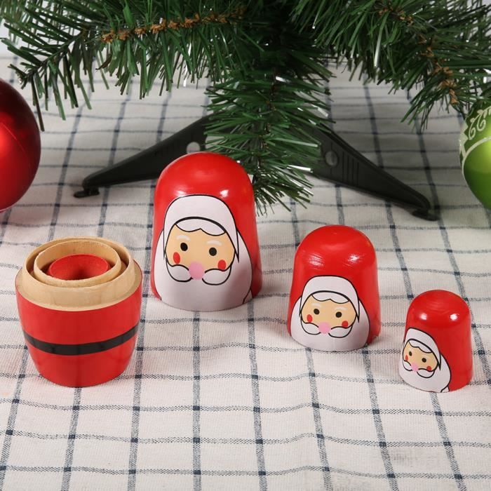 5 pièces poupées matriochka russes en bois lapin lapin poupées gigognes ensemble pour Pâques décor à la maison