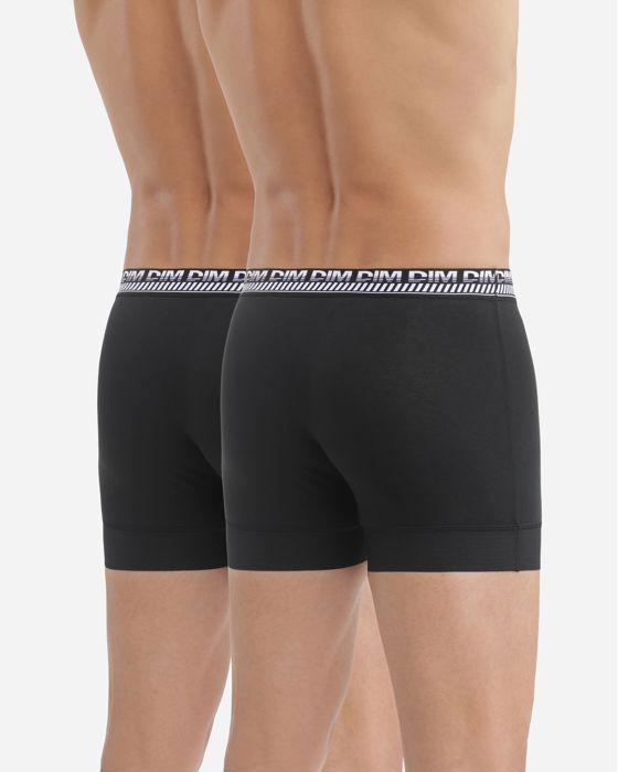Lot de Boxers Coton 3D Flex Stay and Fit Noir Cdiscount Prêt-à