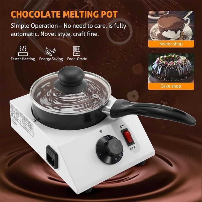 Fondeur à Chocolat électrique YUNRUX - Machine Professionnelle Pour Chocolat Chaud Et Pâtisserie