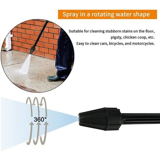 Buse Lance Jet Variable 54 Cm Pour Nettoyeur Haute Pression K2 K3 K4 K5 K6 K7 - Rotative