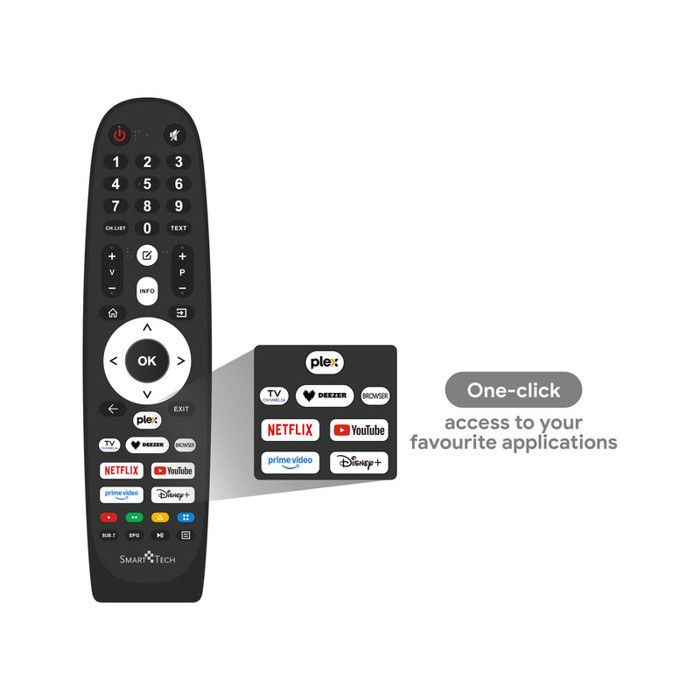 Smart Tech TV Full HD QLED 40"(100 cm) 40QV02V Smart TV VIDAA Netflix ...