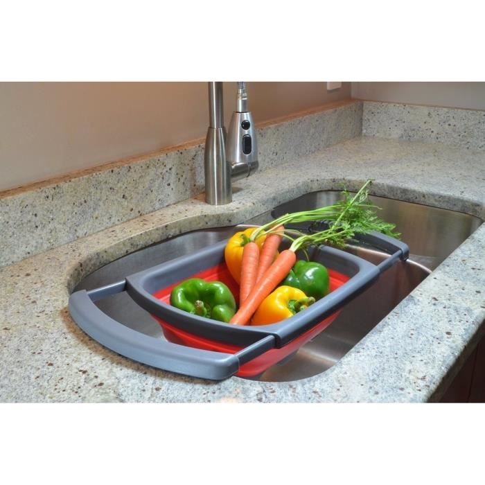 8 Pcs Passoires Filtres en Plastique, Filtre Panier de Vidange, Passoire de Panier Pliable pour Pâtes, Fruits, Légumes, Salade - Maison