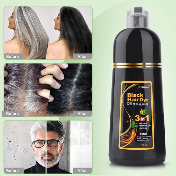 1 wash online black hair dye
