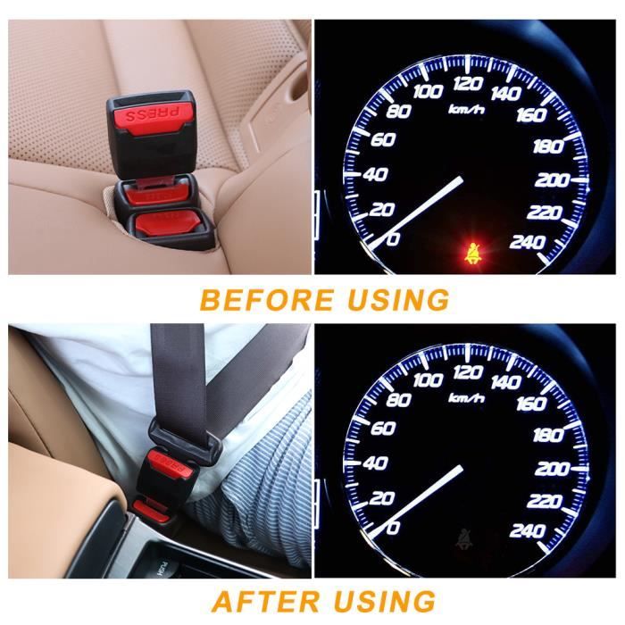 Rallonge de clip de ceinture de sécurité de voiture, prise optique de  verrouillage, rallonge de prise d'insertion, sécurité