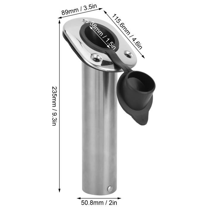 2x Supports Canne à Pêche Magnétiques Pour Voiture - Mousse