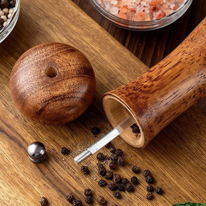 Moulin poivre et sel 2 en 1 avec broyeur en céramique 22 cm - Manuel -  Ustensile de cuisine - Achat & prix