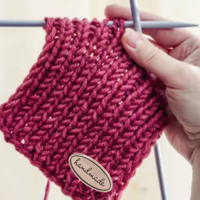 Accessoire Tricot Et Crochet - Limics24 - À Main Cuir Étiquettes Handmade