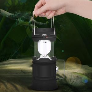 Lanterne Solaire de Camping Extérieure Étanche Rechargeable Lanterne Led Accroch