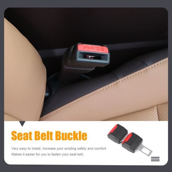 Extension de ceinture de sécurité pour voitures, tige rigide, clip