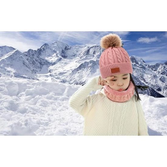 Ensemble Hiver Enfant 3 Pièces – Bonnet, écharpe Et Gants – Pour Fille Et Garçon, 3-8 Ans