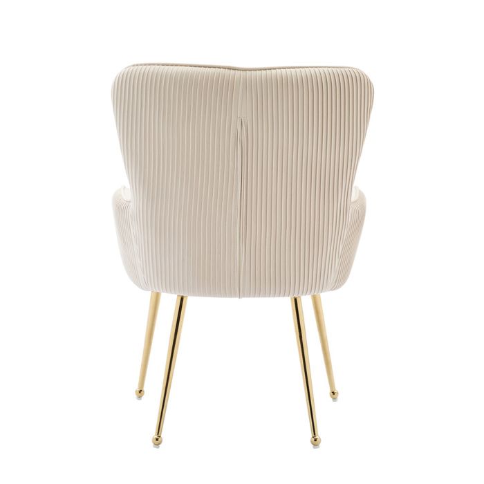 Lot De 4 Chaises Velours Avec Dossier Tressé – Design Moderne, Confortable, Pieds Métal Réglables Pour Salle à Manger