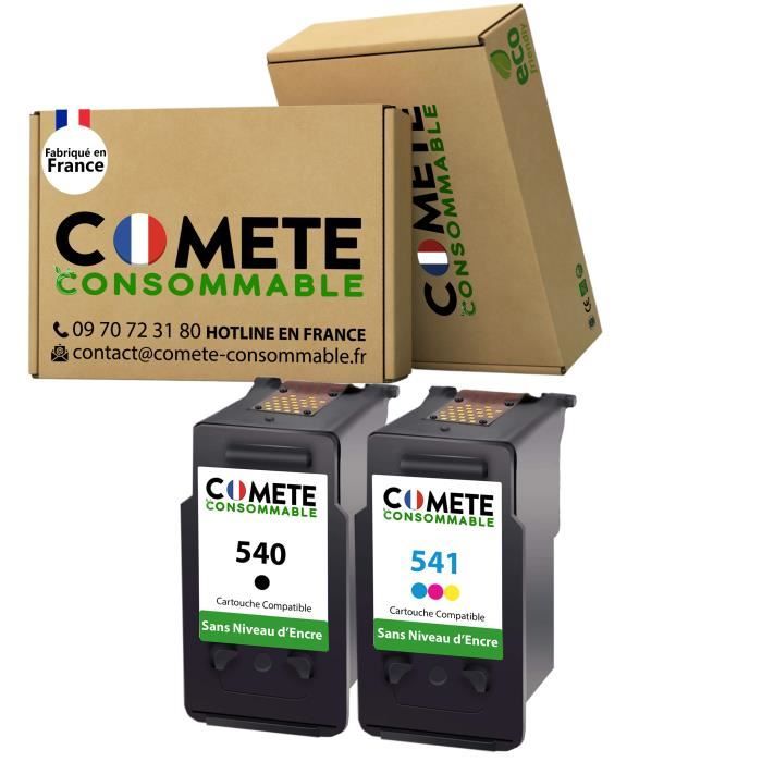 COETE 540 541 XL Pack de 2 Cartouches d'encre Copatibles avec Canon