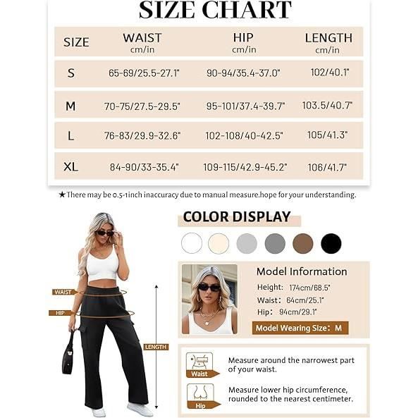 Pantalon Jogging Femme Taille Haute Cargo - Survêtement Chic Élastique Avec Poches - Pantalon Training Sport Yoga Fitness