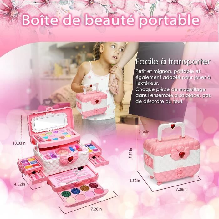 Jouet Maquillage Enfant - SDLOGAL - Malette Rose 20PCS - Accessoires  Multiples - Matériau de Sécurité - Cdiscount Jeux - Jouets