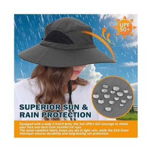 Chapeau Anti-UV Large Bord EINSKEY - Pliable Et Étanche | Randonnée Jardinage Safari