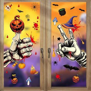Autocollant Vinyle Toile D'araignée Halloween 15x15.6 Cm - Déco Voiture, Mur, Fenêtre, Multi-couleurs - 7