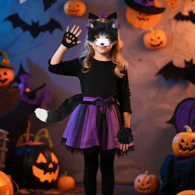 XEPST Animal Agneau Costume Ensemble, Oreilles d'Agneau et la queue Ensemble avec Agneau Bandeau et queue d'Agneau pour Animal Costume Cosplay d'Anniversaire Halloween Costume Fancy Dress Partie