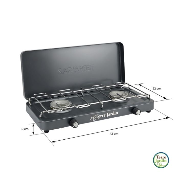 Hzexun Réchaud Gaz Camping 2 Feux 6KW – Le Tabouret De Cuisine Nomade Pour L’extérieur