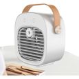 1 Climatiseur Portable, Ventilateur Rechargeable USB, Refroidisseur D'air Évaporatif 3 Vitesses, Rés ACCESSOIRES FABRICATION MAISON