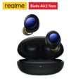 Realme Buds Air 2 Neo Noir TWS écouteur sans fil bluetooth 5.2 écouteurs suppression de bruit casque IPX5-0