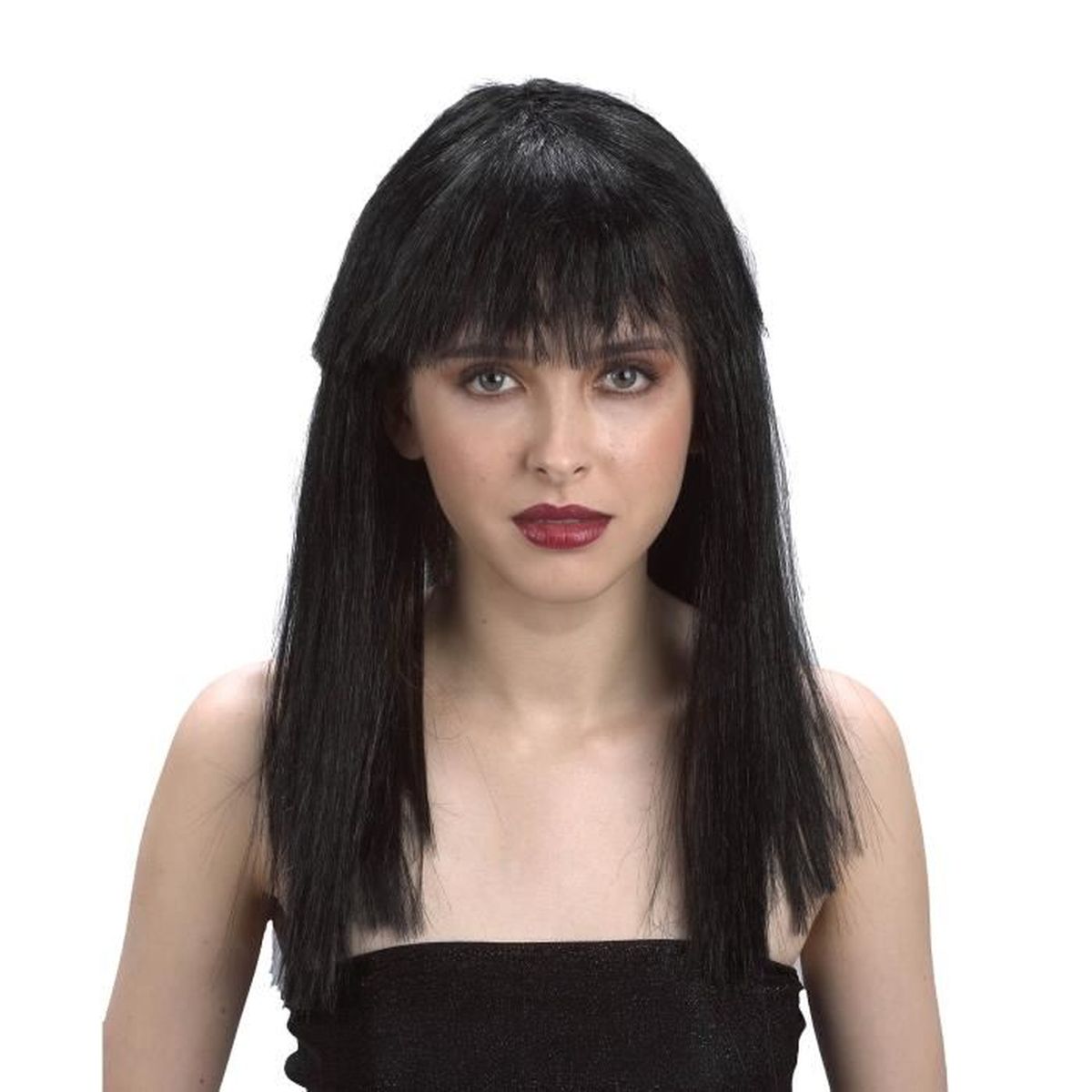 Perruque brune avec frange femme Taille Unique - Cdiscount Jeux - Jouets