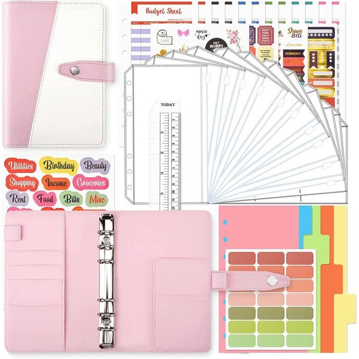 Classeur Budget A5 Avec Budget Planner Et 25 Enveloppes