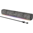 SOULION R100 Enceintes PC, barre de son Bluetooth à LED pour ordinateur, alimentées par USB (adaptateur USB-C inclus)