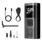 FOCLATUNER 6000mAh Mini Pompe à Air Électrique, Compresseur à Air Portatif Gonfleur Pneus sans Fil 150PSI avec écran LCD Numérique,avec LED