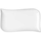 TABLE PASSION LOT DE 6 ASSIETTES RECTANGULAIRES EN PORCELAINE BLANCHE 20X 12 CM MELODY - TABLE ET PASSION