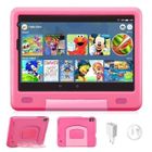 OUZRS Tablette Tactile - Android - 8 Pouces - 6Go RAM - 128Go ROM - WiFi - Rose