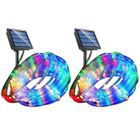 SURENHAP 2pcs Guirlande Lumineuse solaire 100 LEDs exterieur 40Ft Etanche Lampe à tube à changement de couleur à 8 modes -Couleur