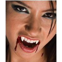 Dents de vampire Dracula Fangs pour adulte - Accessoires d'Halloween réalistes en qualité film