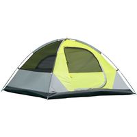 Outsunny Tente de camping 3 personnes tente dôme étanche légère ventilée portes zippées poche de rangement sac de transport inclus